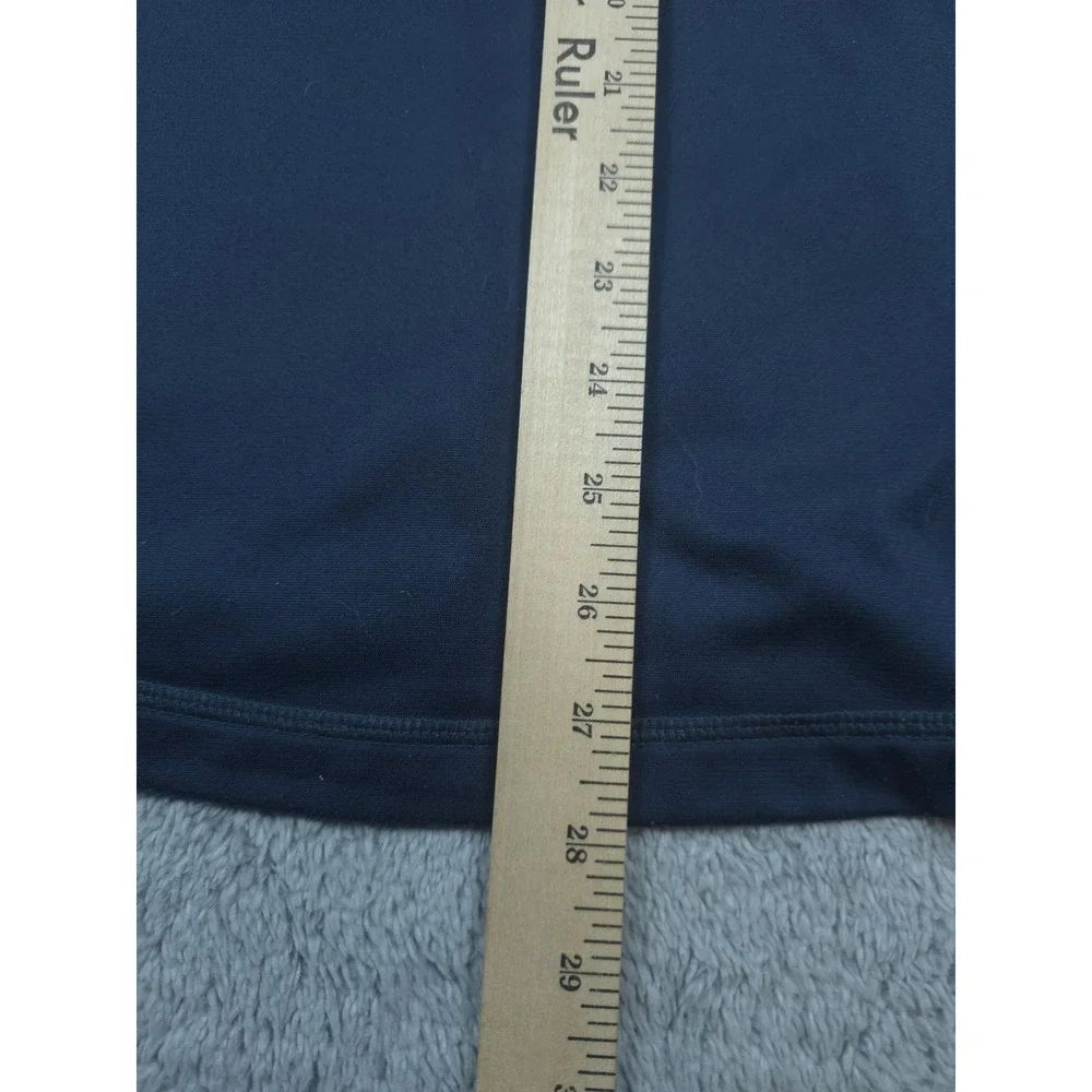 North Face Pullover Mens Large Blue Black Quarter Zip Athletic Fleece Outdoors